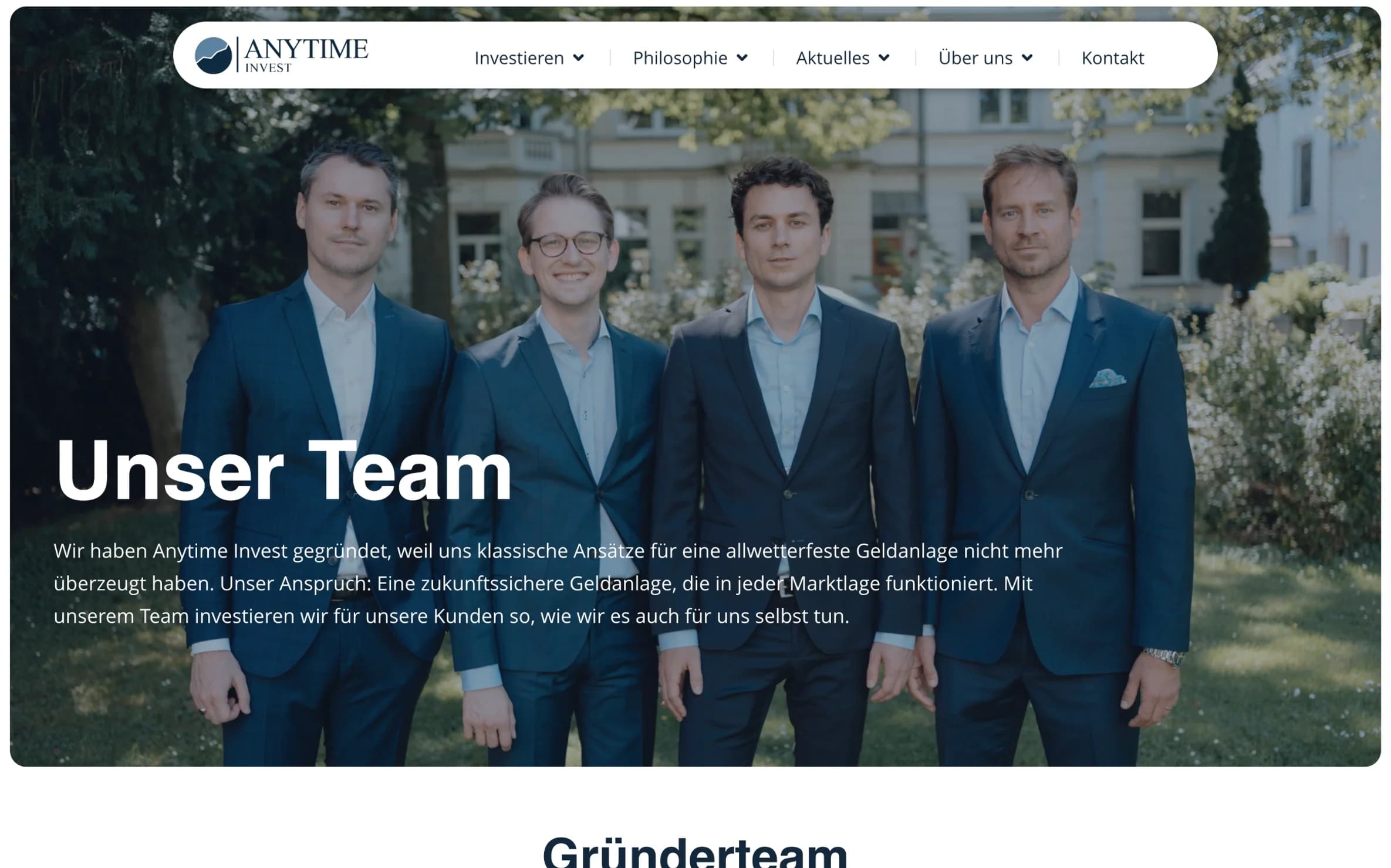 Anytime Invest, Vertrauen, das digital führt.