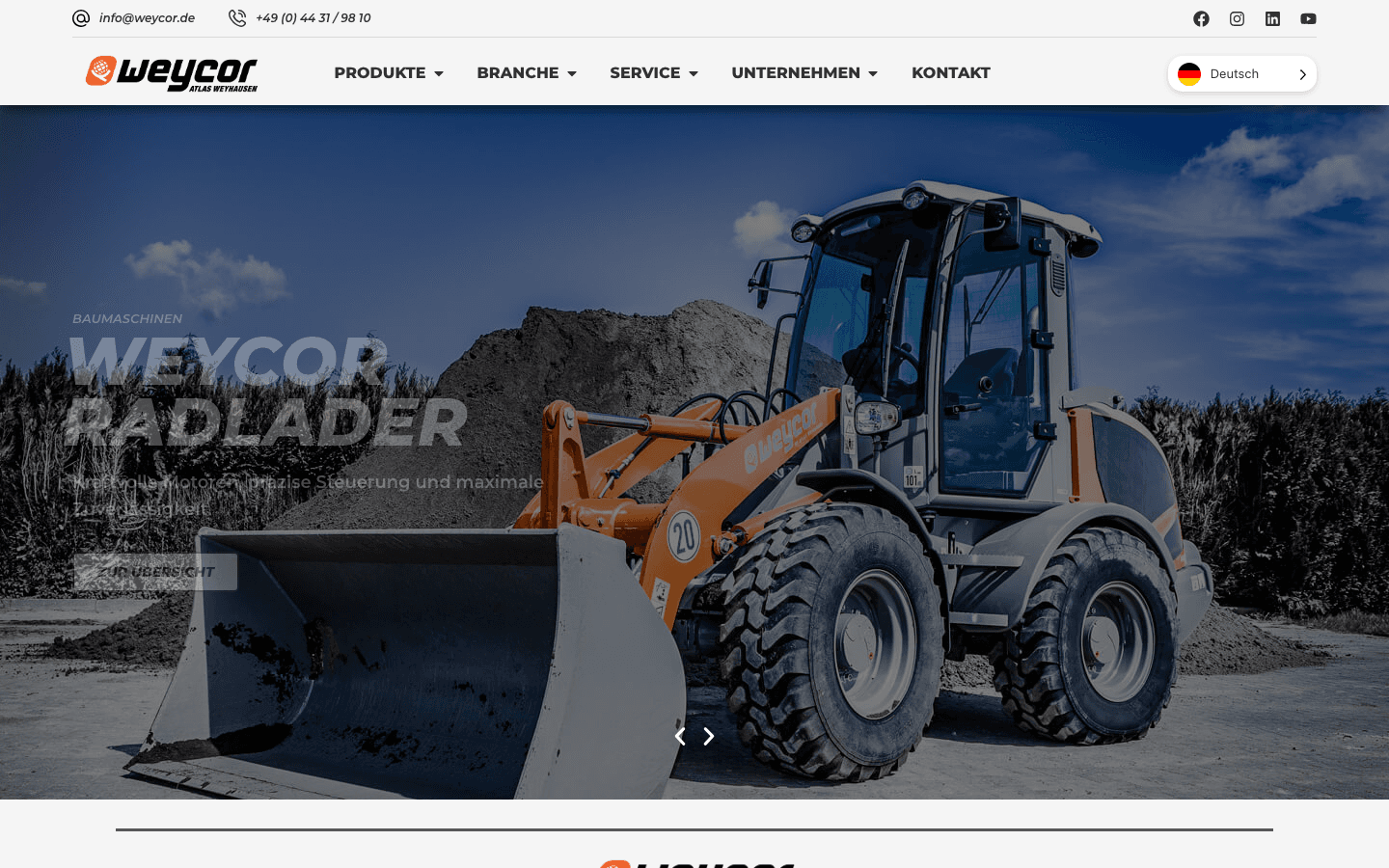 Weycor – Website von ASUKA